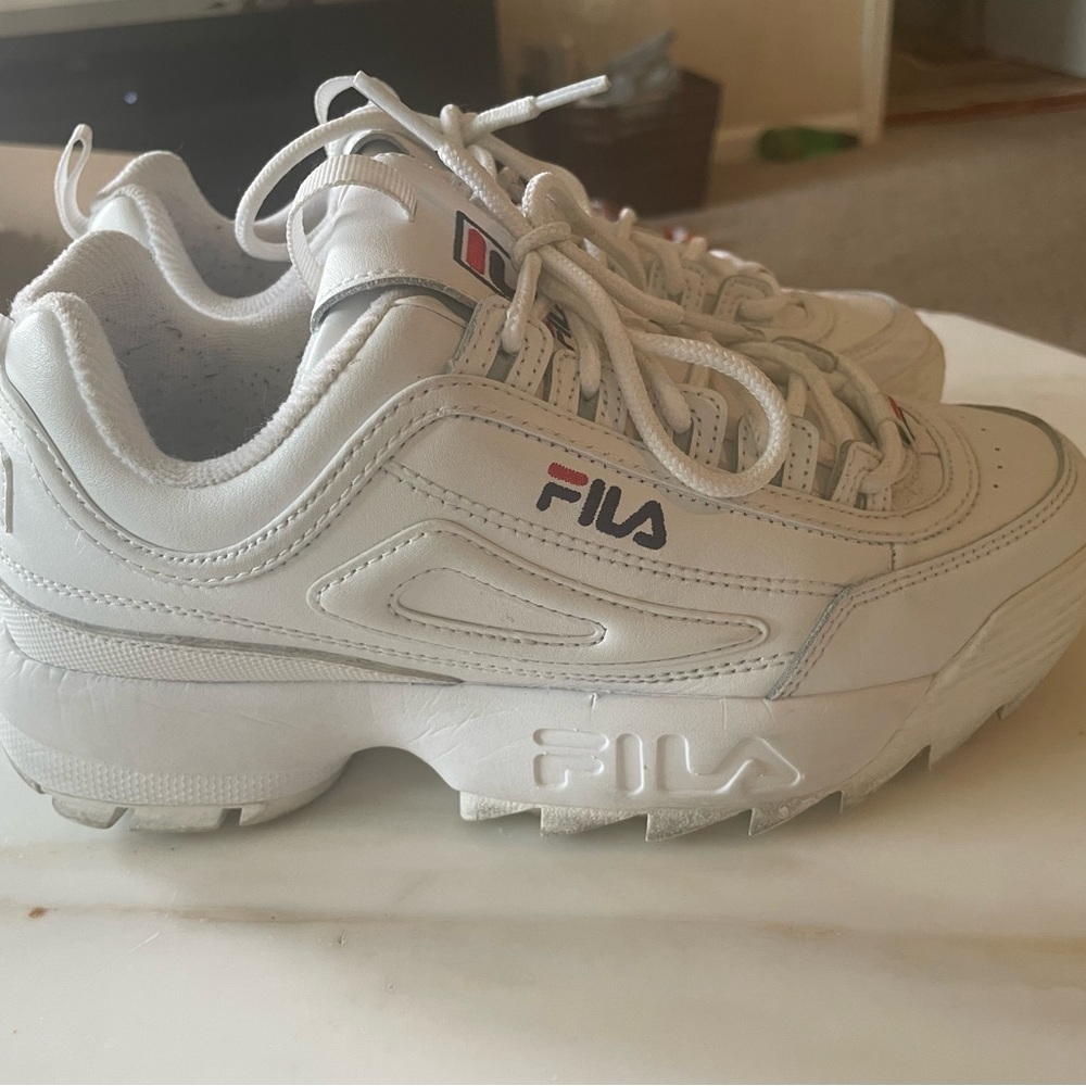 Platform all white fila